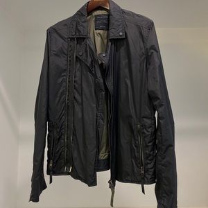Allsaints Nylon technical bomber/motorcycle jacket